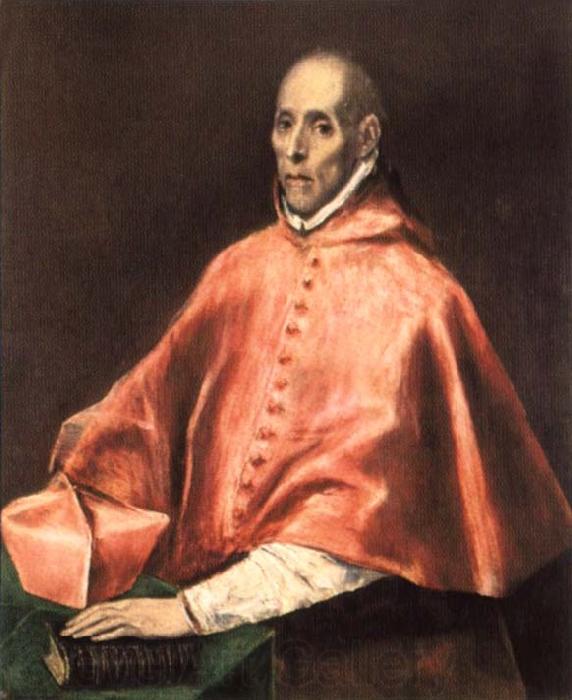 El Greco Portrait of Cardinal Tavera Norge oil painting art